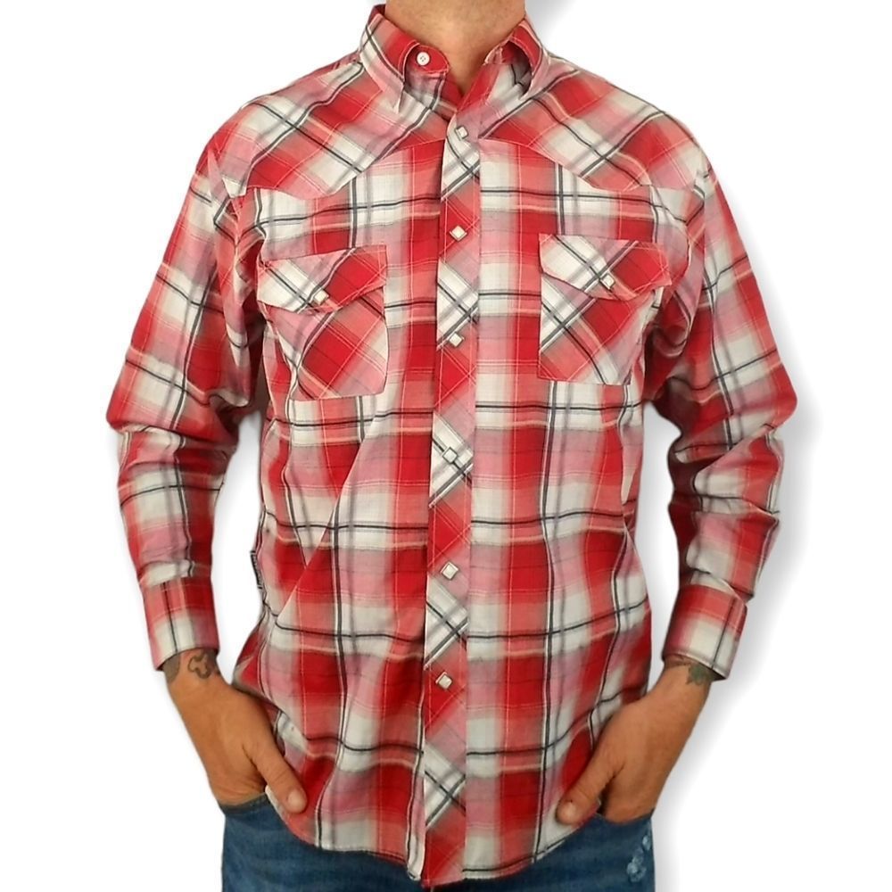 Renegade Long Sleeve Western Snap Shirt sz L